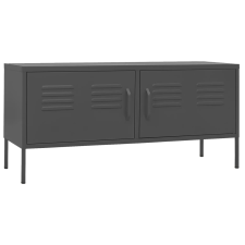 vidaXL antracitszürke acél TV-szekrény 105 x 35 x 50 cm (336231) bútor