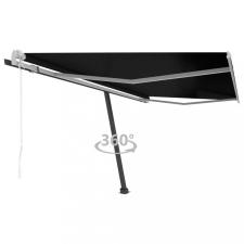 vidaXL Antracitszürke automata póznás napellenző 400 x 350 cm (3069829) kerti bútor