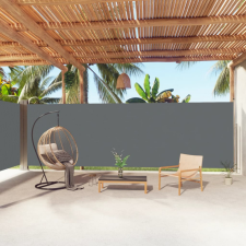 vidaXL Antracitszürke behúzható oldalsó napellenző 200 x 1000 cm kerti bútor