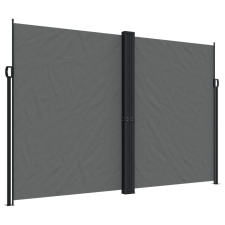 vidaXL antracitszürke behúzható oldalsó napellenző 220 x 1000 cm (4004778) kerti bútor