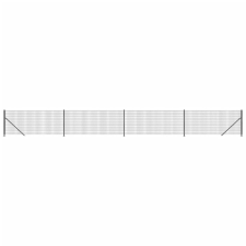 vidaXL antracitszürke dróthálós kerítés illesztőperemmel 1x10 m (154289) építőanyag