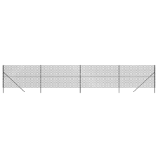 vidaXL antracitszürke drótkerítés 1,6 x 10 m (153956) építőanyag