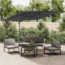 vidaXL antracitszürke dupla tetős konzolos napernyő 300x300 cm kerti bútor
