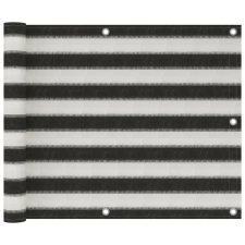 vidaXL antracitszürke-fehér HDPE erkélynapellenző 75 x 500 cm kerti bútor