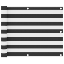 vidaXL antracitszürke-fehér oxford-szövet erkélyparaván 75 x 400 cm kerti bútor