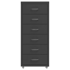 vidaXL antracitszürke fém mobil iratszekrény 28 x 41 x 69 cm (335919) bútor