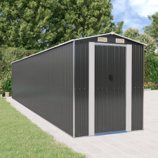 vidaXL antracitszürke horganyzott acél kerti fészer 192 x 938 x 223 cm kerti tárolás