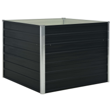 vidaXL antracitszürke horganyzott acél kerti magaságyás 100x100x77 cm (45725) kerti tárolás