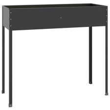 vidaXL antracitszürke horganyzott acél kerti ültető 100,5x40,5x90 cm (152263) kerti tárolás
