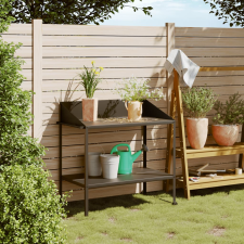 vidaXL antracitszürke horganyzott acél növénytartó 100x54,5x100 cm kerti dekoráció