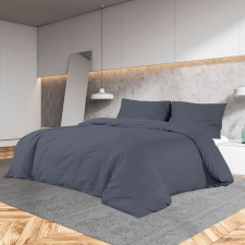 vidaXL antracitszürke mikroszálas ágyneműhuzat-garnitúra 140 x 200 cm lakástextília