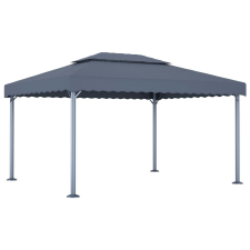 vidaXL antracitszürke pavilon 400 x 300 cm kerti bútor