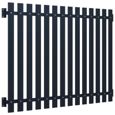 vidaXL antracitszürke porszórt acél kerítéspanel 170,5 x 170 cm (146479) építőanyag