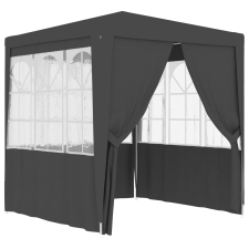 vidaXL antracitszürke rendezvénysátor oldalfalakkal 2 x 2 m 90 g/m² sátor