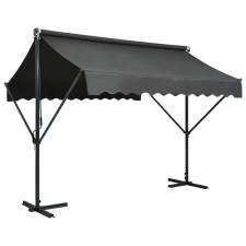vidaXL antracitszürke szabadon álló napellenző 300 x 300 cm kerti bútor