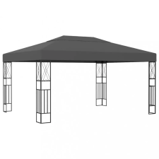 vidaXL Antracitszürke szövet pavilon 3 x 4 m kerti bútor