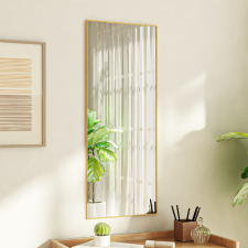 vidaXL arany üveg és alumínium ajtótükör 40x100 cm bútor