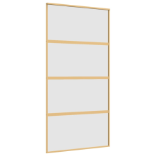 vidaXL aranyszínű ESG tejüveg és alumínium tolóajtó 102,5 x 205 cm (155183) nyílászáró