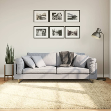 vidaXL aranyszínű hosszú szálú bozontos modern szőnyeg 200 x 200 cm lakástextília