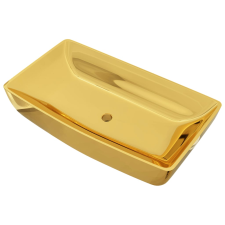 vidaXL aranyszínű kerámia mosdókagyló 71 x 38 x 13,5 cm (143480) szaniter