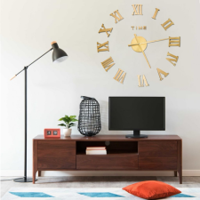 vidaXL aranyszínű modern 3D falióra 100 cm XXL falióra
