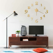 vidaXL aranyszínű modern 3D falióra 100 cm XXL falióra