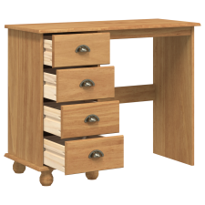 vidaXL 'ASKIM' íróasztal fiókokkal 95x40x75 cm Tömör fa fenyő (4105448) íróasztal