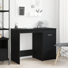 vidaXL Asztal Fekete Tölgy 100x50x76 cm Szerelt fa íróasztal