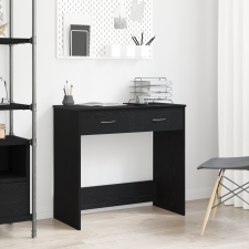 vidaXL Asztal Fekete Tölgy 80x40x75 cm Mérnöki Fa íróasztal