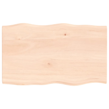 vidaXL asztallap 100x60x2 cm kezeletlen tömörfa tölgyfa élőszegélyes (363887) bútor