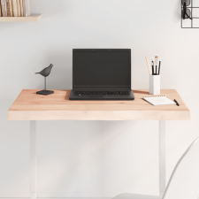 vidaXL asztallap 80x40x(2-6) cm kezeletlen tömör fa élőszegélyes bútor
