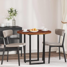 vidaXL Asztallap Egyéb sötétbarna Ø 80 x 2.5 cm Masszív tölgyfa bútor