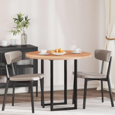 vidaXL Asztallap Egyéb Világosbarna Ø 90 x 2.5 cm Masszív tölgyfa bútor