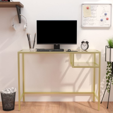 vidaXL átlátszó edzett üveg számítógépasztal 100 x 36 x 74 cm íróasztal