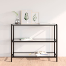 vidaXL átlátszó edzett üveg tálalóasztal 100 x 36 x 90 cm bútor
