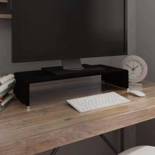 vidaXL Átlátszó üveg TV/monitor állvány 60x25x11 cm tv állvány és fali konzol