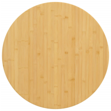vidaXL Bambusz asztallap ø60 x 2,5 cm bútor