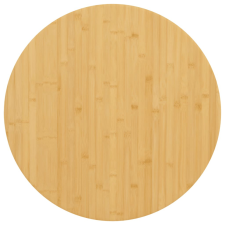 vidaXL Bambusz asztallap ø60 x 4 cm bútor