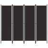 vidaXL Barna 4 paneles paraván 200 x 180 cm