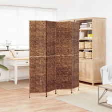 vidaXL barna 4 paneles vízijácint térelválasztó 163x180 cm bútor