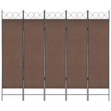 vidaXL barna 5-paneles paraván 200 x 180 cm bútor