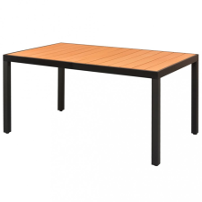 vidaXL Barna alumínium és WPC kerti asztal 150 x 90 x 74 cm (42794) kerti bútor
