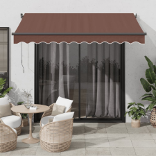 vidaXL barna automata kihúzható napellenző 300x250 cm kerti bútor