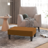vidaXL barna bársony lábzsámoly 78 x 56 x 32 cm