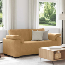 vidaXL barna bársony loveseat kanapé 140 cm bútor