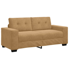 vidaXL barna bársony loveseat kanapé 140 cm (4105129) bútor