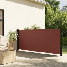 vidaXL barna behúzható oldalsó napellenző 120 x 300 cm kerti bútor