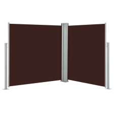 vidaXL Barna behúzható oldalsó napellenző 140 x 600 cm kerti bútor