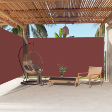 vidaXL barna behúzható oldalsó napellenző 200 x 600 cm kerti bútor