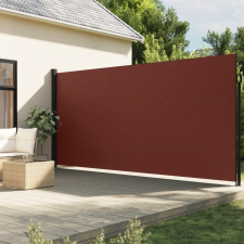 vidaXL barna behúzható oldalsó napellenző 200 x 600 cm kerti bútor